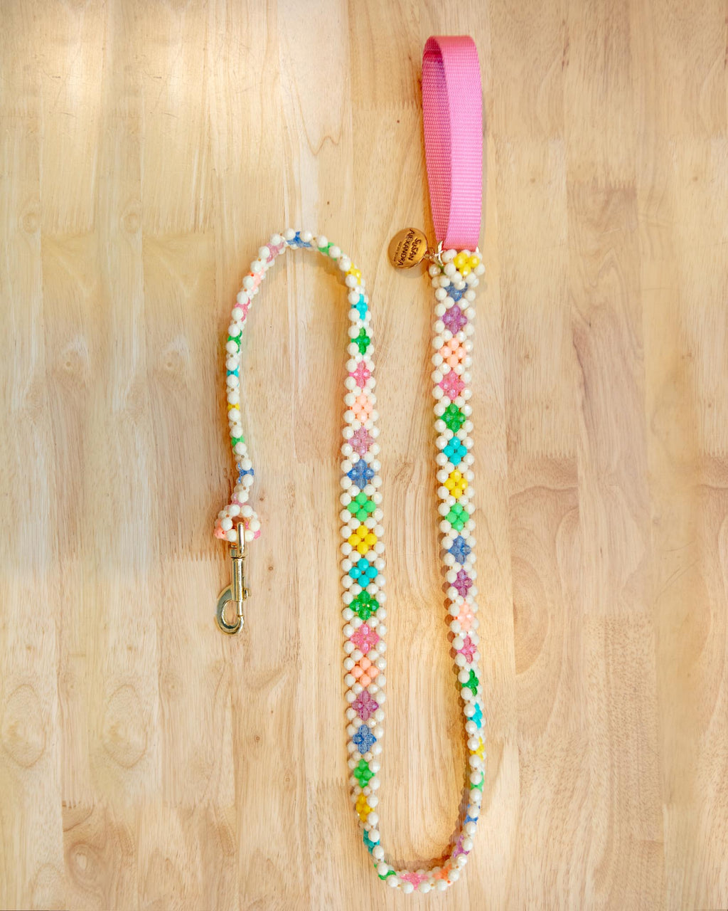Beaded dog leash