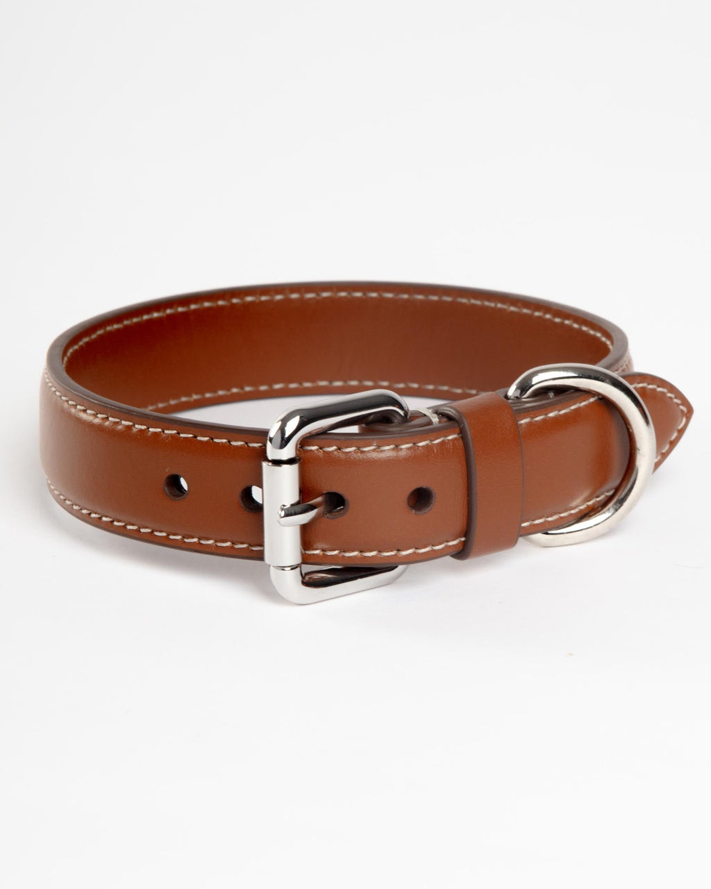 Dog Collar in Tobacco Brown