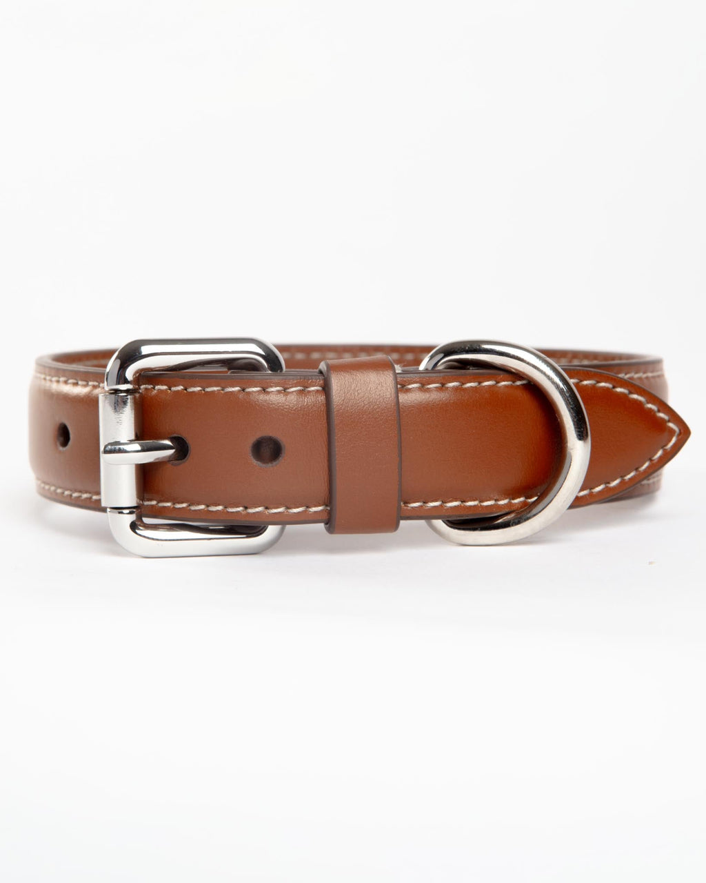 Dog Collar in Tobacco Brown