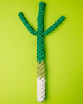 Handmade Green Onion Rope Dog Toy
