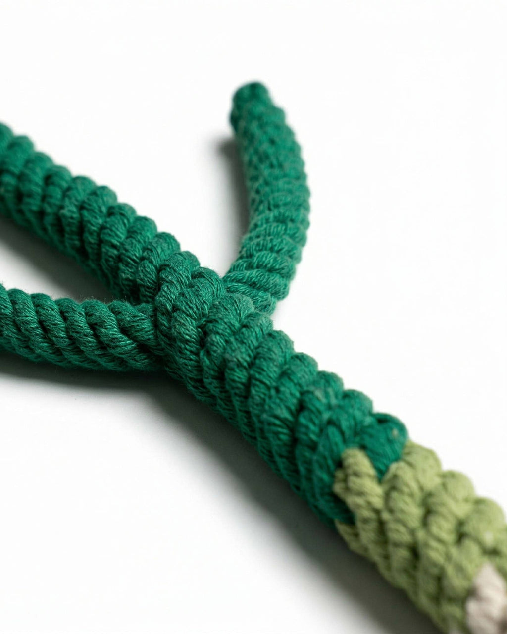 Handmade Green Onion Rope Dog Toy