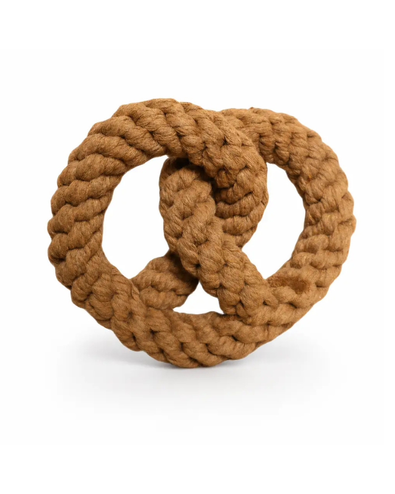 Handmade Pretzel Rope Dog Toy