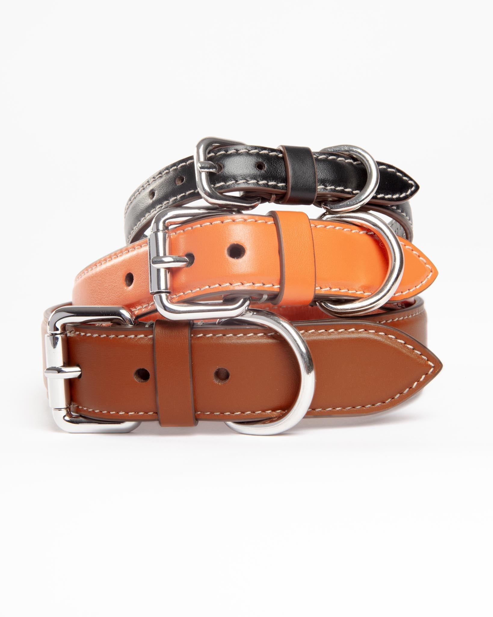 Leather Dog Collar in Black