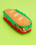 Plush sandwich dog toy