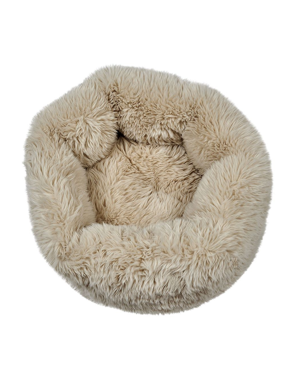 Soft faux fur pet bed